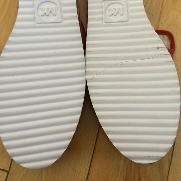 Michael Kors Vibrant Red Slip-On Sandals - Picture 6 of 8